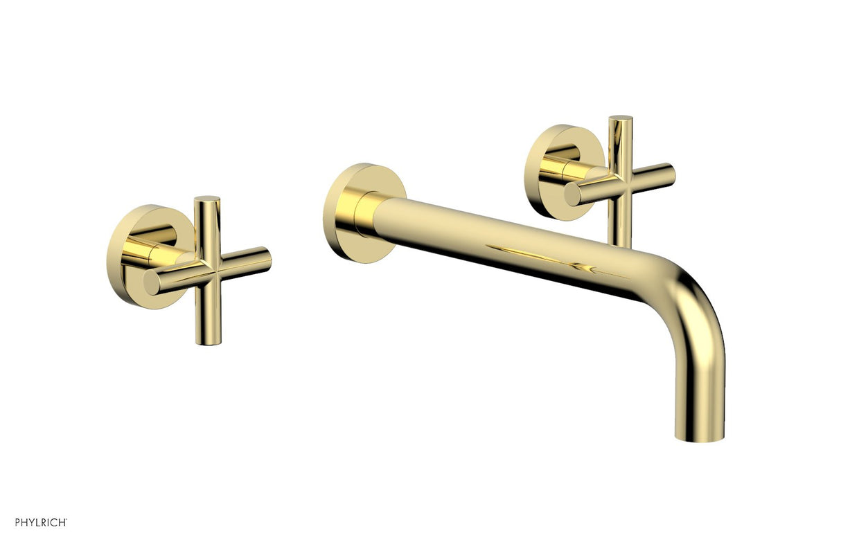Phylrich 120-56-10-003 TRANSITION - Wall Tub Set 10" Spout - Cross Handles 120-56-10 - Polished Brass