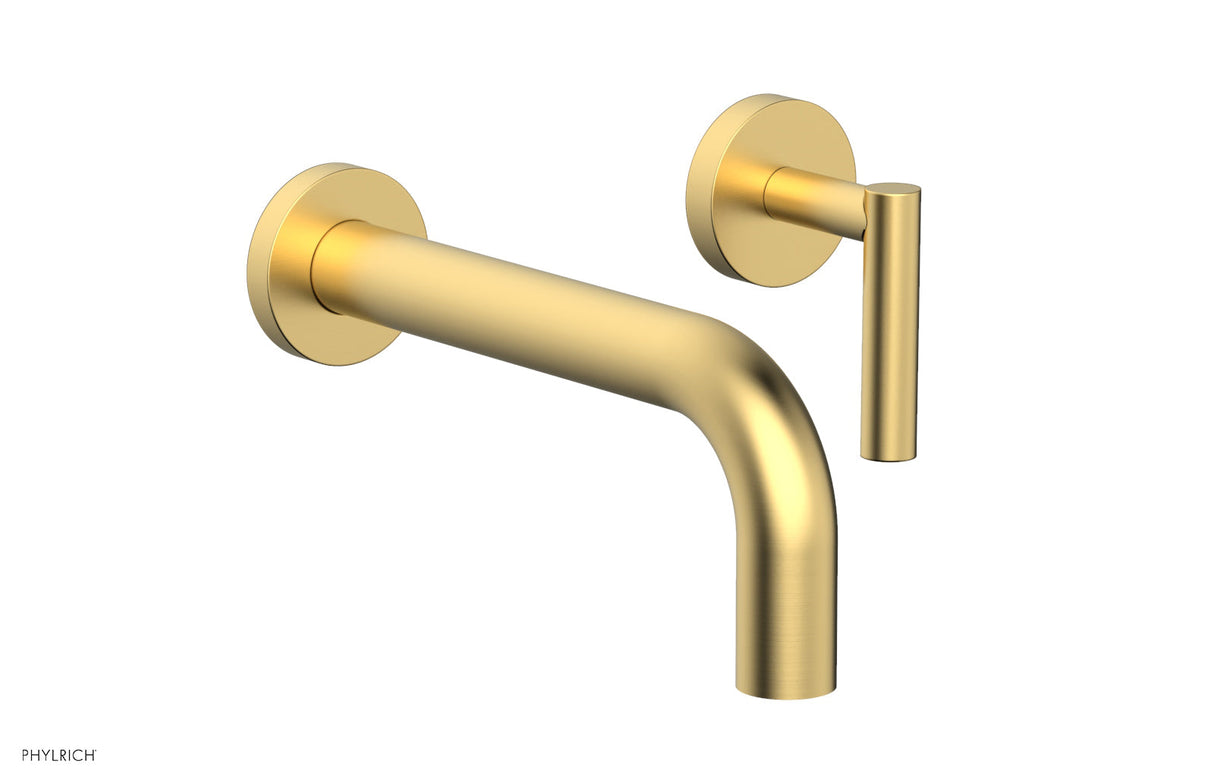 Phylrich 120-16-24B TRANSITION - Single Handle Wall Lavatory Set - Lever Handles 120-16 - Burnished Gold