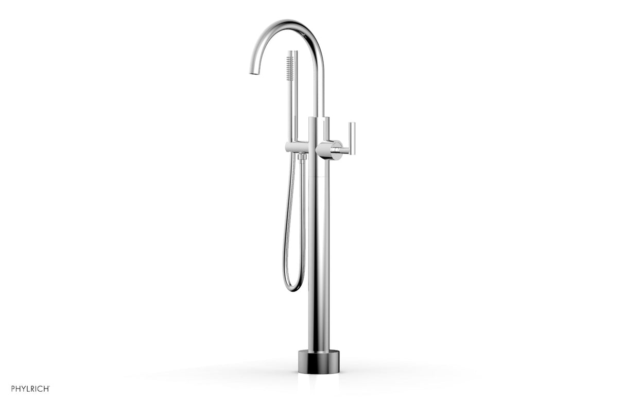 Phylrich 120-45-03-026 TRANSITION Low Floor Mount Tub Filler - Lever Handle with Hand Shower 120-45-03