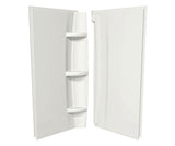 MAAX 105067-000-001-000 42 x 72 in. Acrylic Direct-to-Stud Two-Piece Shower Wall Kit in White