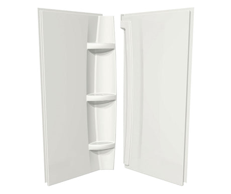 MAAX 105067-000-001-000 42 x 72 in. Acrylic Direct-to-Stud Two-Piece Shower Wall Kit in White