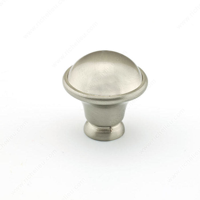 Richelieu BP872195 Traditional Metal Knob - 872R, Brushed Nickel