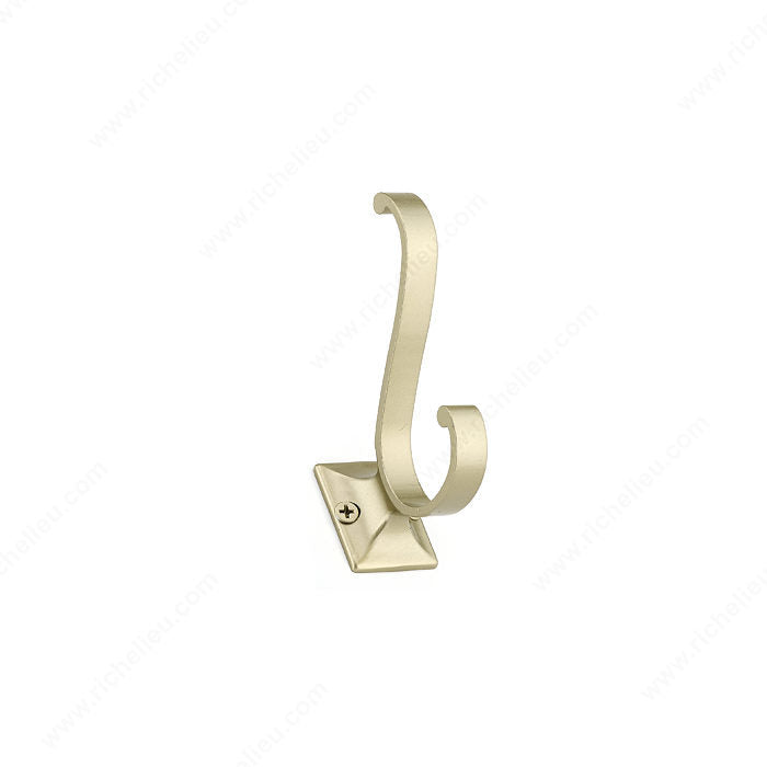 Richelieu BP92421184 Transitional Metal Hook - 924, Brushed Nickel