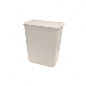 Richelieu 67006140 Rev-A-Shelf bins for RAS Bins System, Almond, 30 qt, 9 3/8 in, 15 3/8 in, 17 7/8 in, Polymer / Plastic