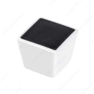 Richelieu 20305030 Modern Porcelain Knob - 2030, White, 5/8 in, 1 31/32 in, 1 31/32 in