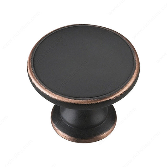Richelieu 881ORBV Traditional Metal Knob - 881W, Oil-Rubbed Bronze