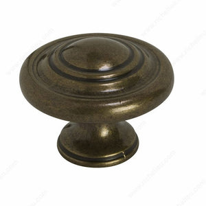 Richelieu BP880AE Traditional Metal Knob - 880B, Antique English