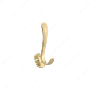 Richelieu T6210160 Modern Metal Hook - 6210, Satin Brass