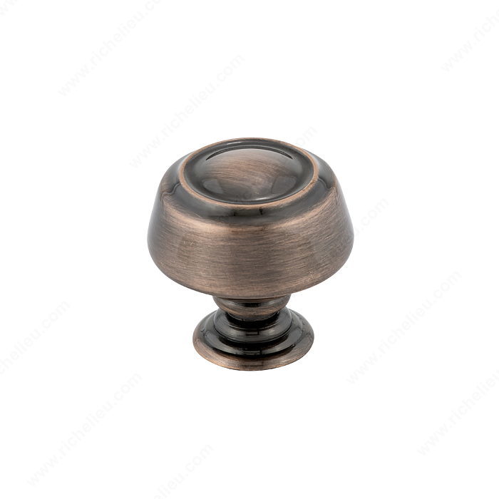 Richelieu BP0875193 Traditional Metal Knob - 0875, Antique Copper