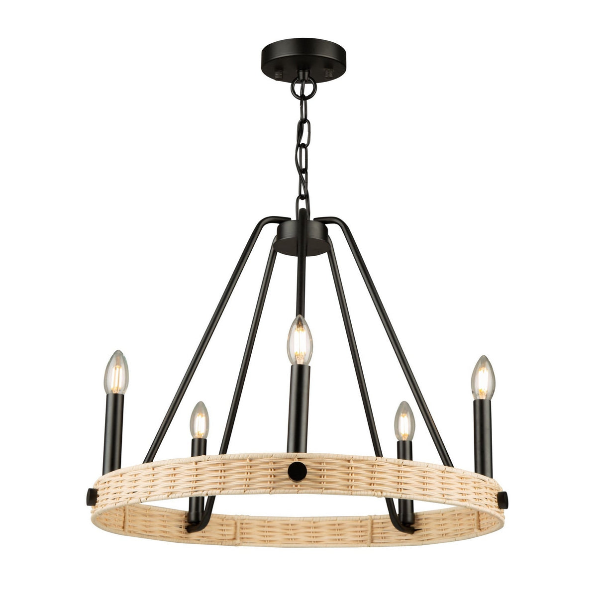 Perris Chandelier - Black / 24.00