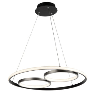 Gemini Pendant - Black, Nickel / 23.30