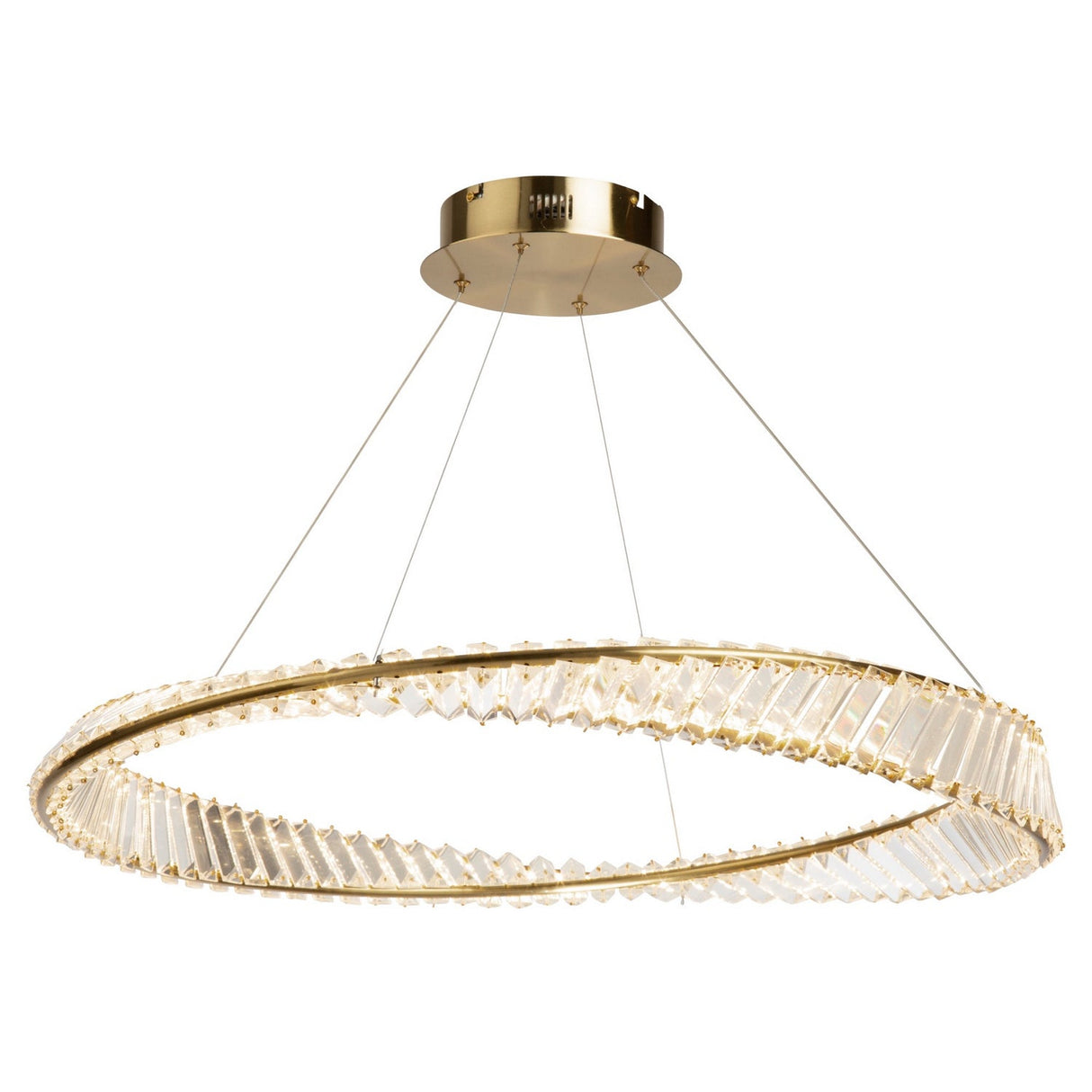 Stella Pendant - Brushed Brass / 31.50