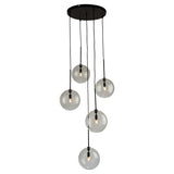 Pinpoint Multi Light Pendant - Black / 5-Light