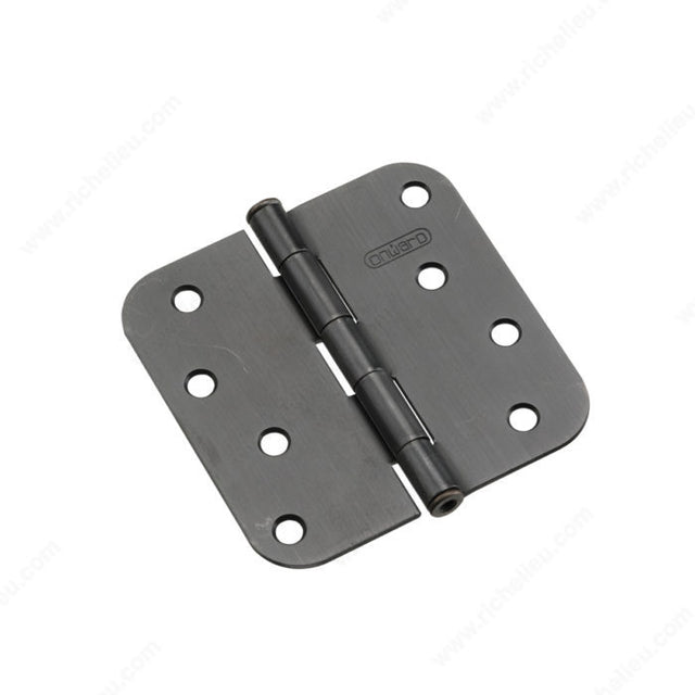 Onward 1822ORBB 4" Full Mortise Butt Hinge - 5/8" Radius, Oil-Rubbed Bronze, Removable Pin, Yes