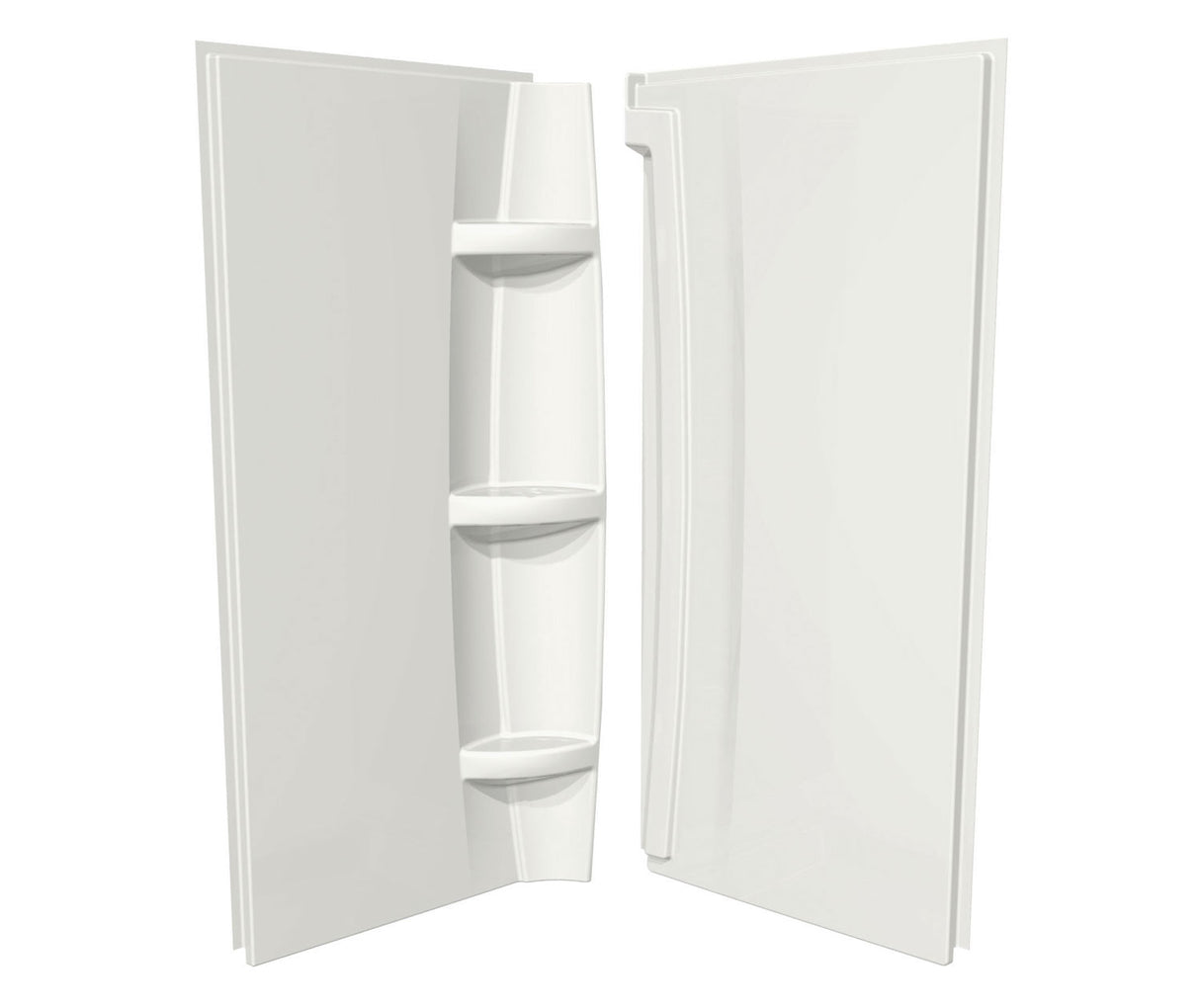 MAAX 105062-000-001-000 30 x 72 in. Acrylic Direct-to-Stud Two-Piece Wall Kit in White