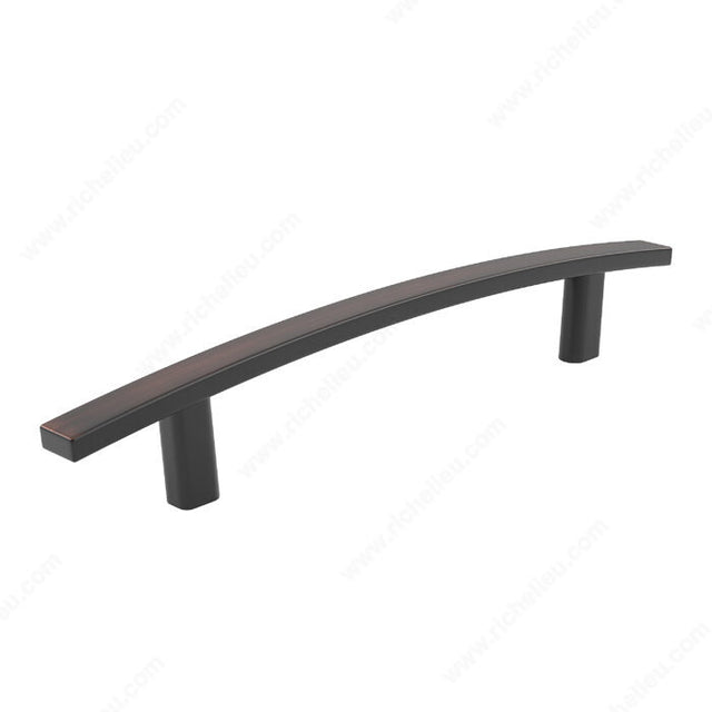 Richelieu BP65096BORB Transitional Metal Pull - 650, Brushed Oil-Rubbed Bronze, 3 25/32 in, 6 7/32 in