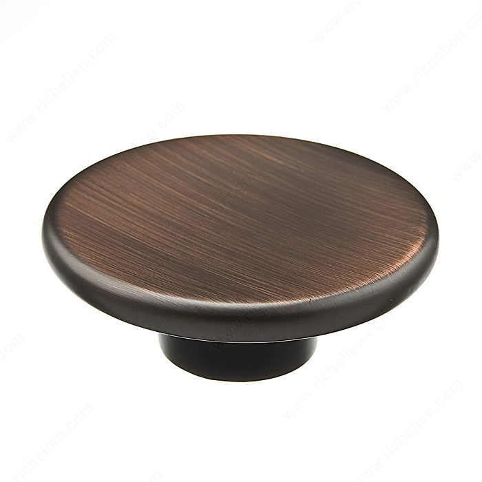 Richelieu BP860857BORB Modern Metal Knob - 8608, Brushed Oil-Rubbed Bronze