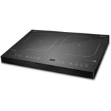 Caso 12221 Pro Menu 3500 Double Induction Burner, 1800 Watt, Dual Heating Zones