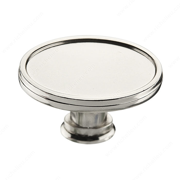 Richelieu BP80239180 Transitional Metal Knob - 8023, Polished Nickel