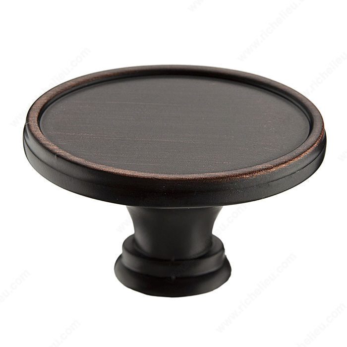 Richelieu BP80239BORB Transitional Metal Knob - 8023, Brushed Oil-Rubbed Bronze