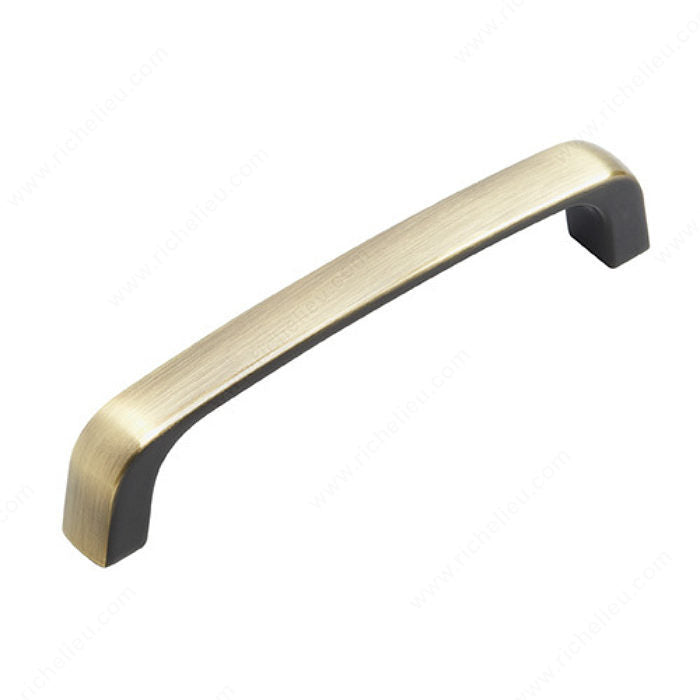 Richelieu 88396ABBV Modern Metal Pull - 883, Brushed Antique Brass, 3 25/32 in