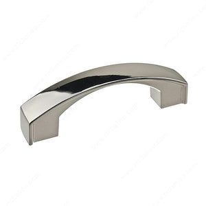 Richelieu BP825276180 Transitional Metal Pull - 8252, Polished Nickel, 3 in, 3 7/16 in