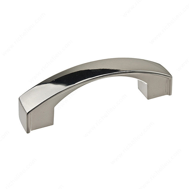 Richelieu BP825276180 Transitional Metal Pull - 8252, Polished Nickel, 3 in, 3 7/16 in