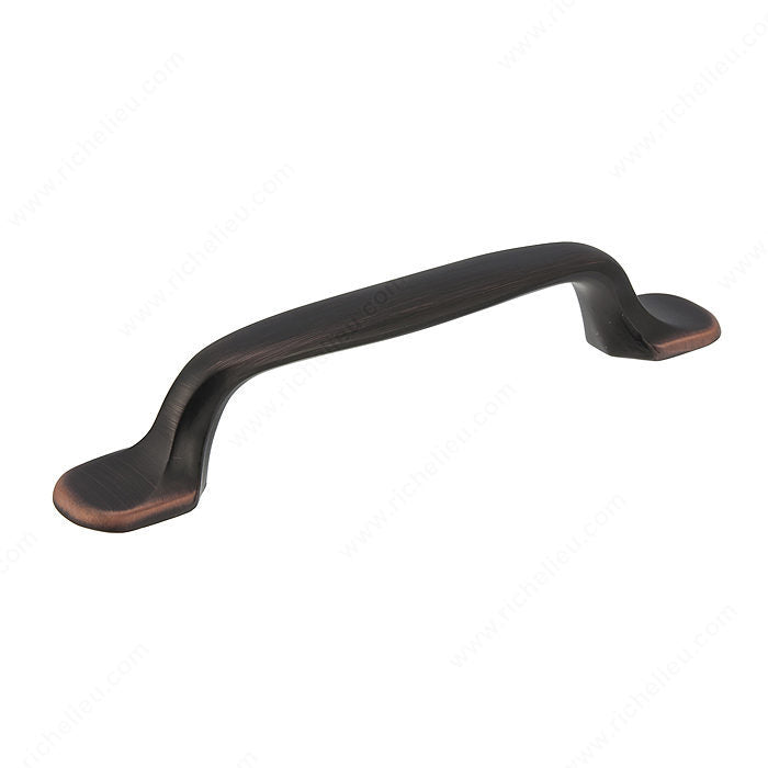 Richelieu BP2377596BORB Traditional Metal Pull - 2377, Brushed Oil-Rubbed Bronze, 3 25/32 in, 5 3/16 in, 25/32 in, 8/32 in (Included)
