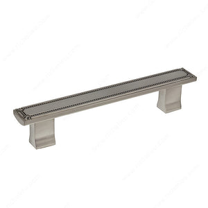 Richelieu BP780128195 Traditional Metal Pull - 7809, Brushed Nickel, 5 1/32 in, 6 21/32 in