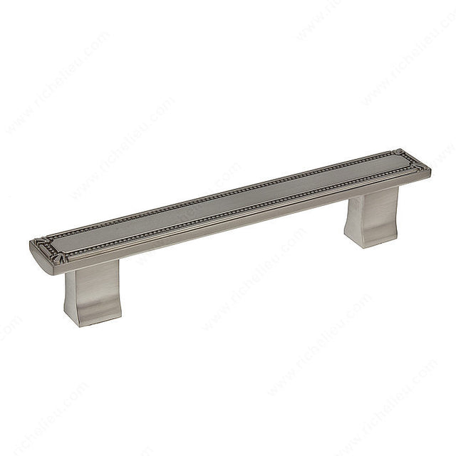 Richelieu BP780128195 Traditional Metal Pull - 7809, Brushed Nickel, 5 1/32 in, 6 21/32 in