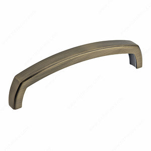 Richelieu BP78576AE Transitional Metal Pull - 785, Antique English, 3 in, 3 9/32 in, 15/32 in