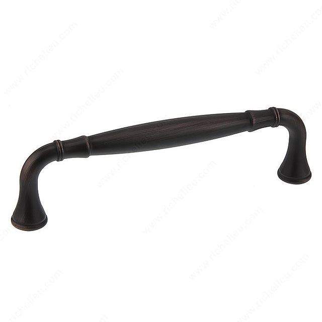 Richelieu BP79076BORB Traditional Metal Pull - 790, Brushed Oil-Rubbed Bronze, 3 in, 3 17/32 in