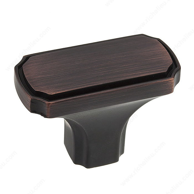 Richelieu BP77043BORB Transitional Metal knob - 77043, Brushed Oil-Rubbed Bronze