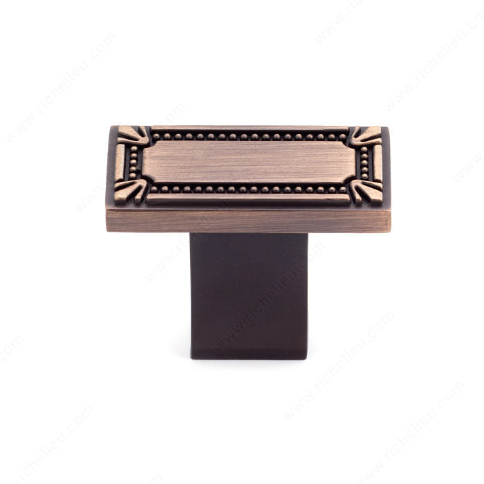 Richelieu BP78033BORB Traditional Metal Knob - 7803, Brushed Oil-Rubbed Bronze
