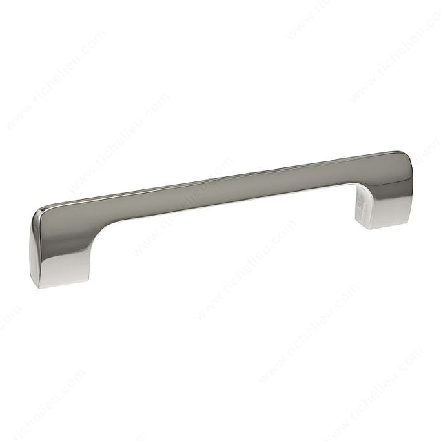 Richelieu BP814320180 Modern Metal Pull - 814, Polished Nickel, 12 5/8 in, 13 1/4 in