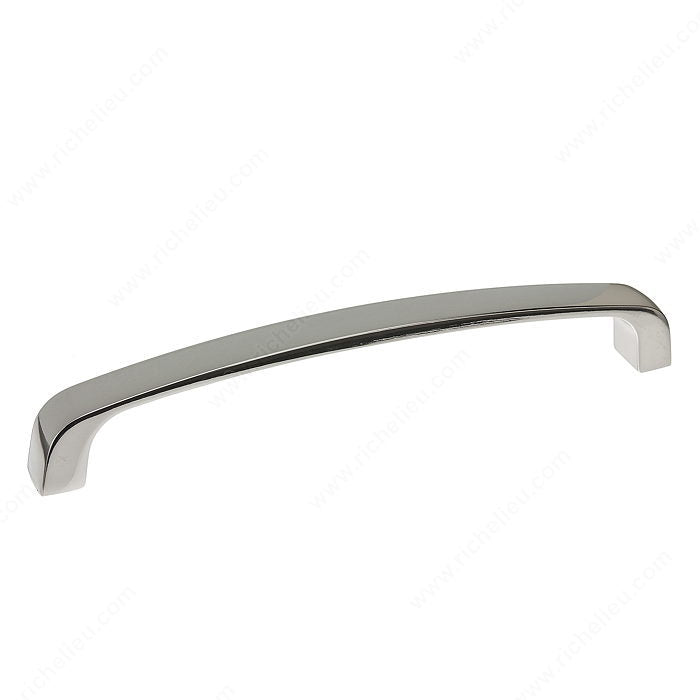 Richelieu BP82076180 Modern Metal Pull - 820, Polished Nickel, 3 in, 3 3/8 in, 7/16 in