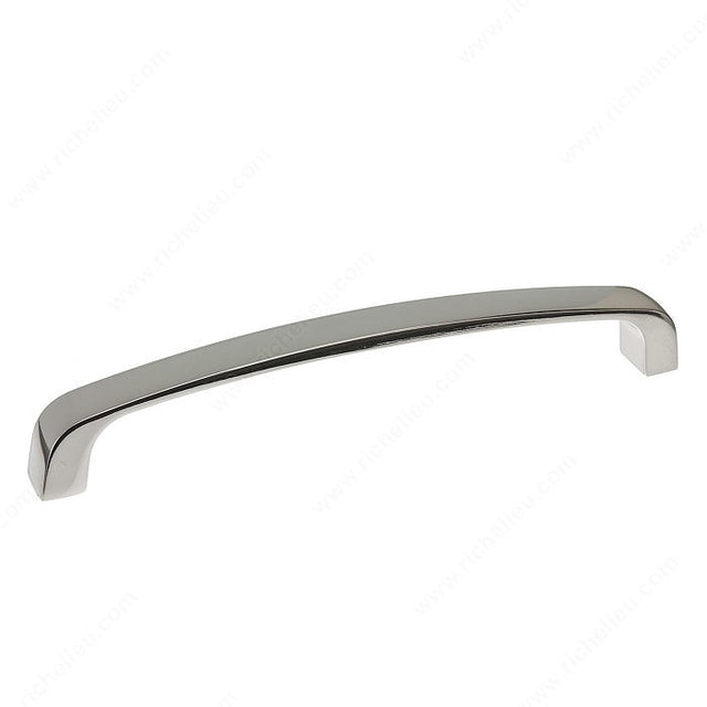 Richelieu BP82076180 Modern Metal Pull - 820, Polished Nickel, 3 in, 3 3/8 in, 7/16 in