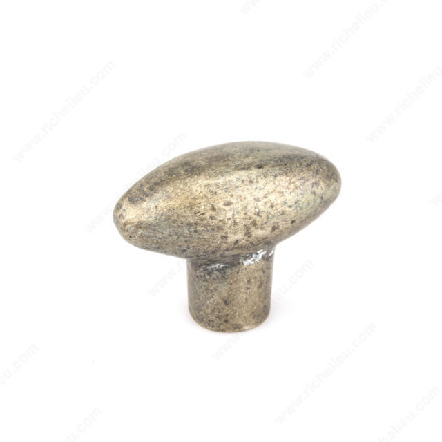 Richelieu COKN138C1PWB Traditional Bronze Knob - C1, Pewter Bronze, 1 3/8 in, 21/32 in