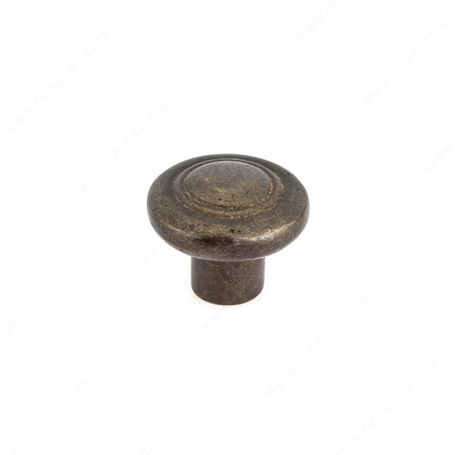 Richelieu COKN138C3CPB Traditional Bronze Knob - C3, Copper Bronze, 1 3/8 in, 21/32 in
