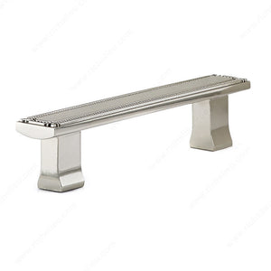 Richelieu BP780128195 Traditional Metal Pull - 7809, Brushed Nickel, 5 1/32 in, 6 21/32 in