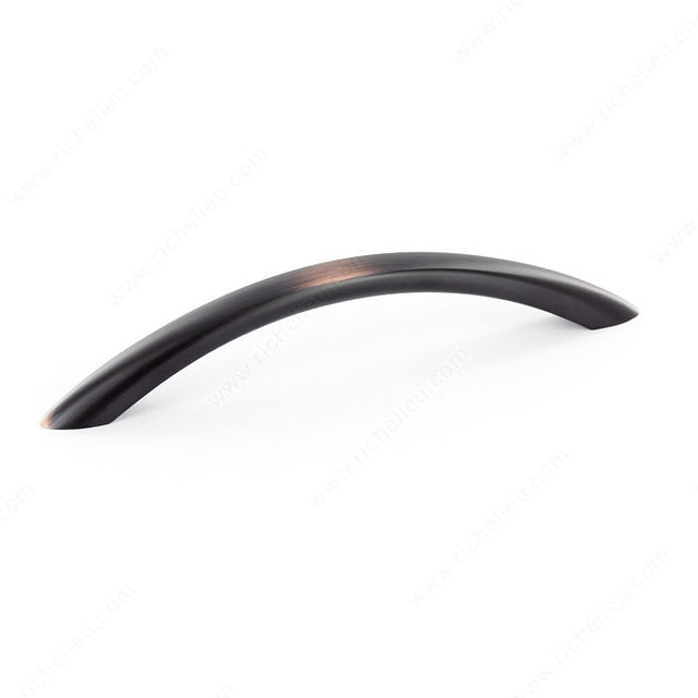 Richelieu BP16338BORB Modern Metal Pull - 16338, Brushed Oil-Rubbed Bronze, 8/32 in (Included)
