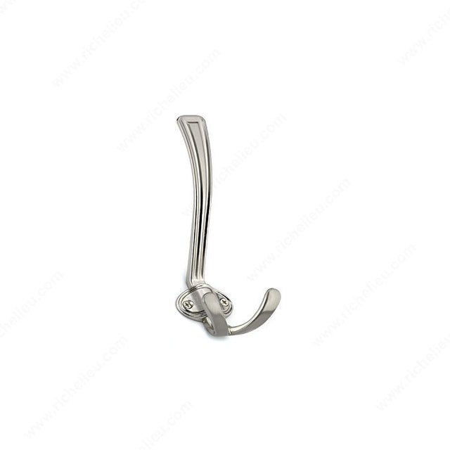 Richelieu BP84032195 Classic Metal Hook - 8403, Brushed Nickel