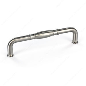 Richelieu BP80290195 Traditional Metal Pull - 802, Brushed Nickel, 3 in, 3 11/32 in
