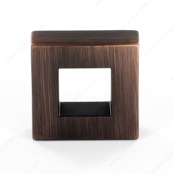 Richelieu BP31604325BORB Modern Metal Knob - 3160, Brushed Oil-Rubbed Bronze