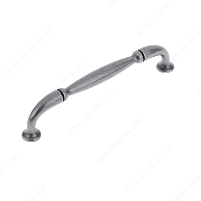 Richelieu BP2373796907 Traditional Metal Pull - 237, Wrought Iron, 3 25/32 in, 4 11/32 in