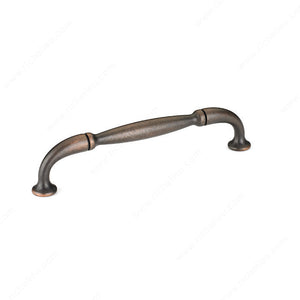 Richelieu BP2373796BORB Traditional Metal Pull - 237, Brushed Oil-Rubbed Bronze, 3 25/32 in, 4 11/32 in