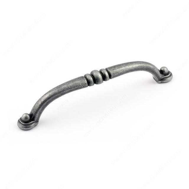 Richelieu BP2373896907 Traditional Metal Pull - 2373, Wrought Iron, 3 25/32 in, 4 9/32 in