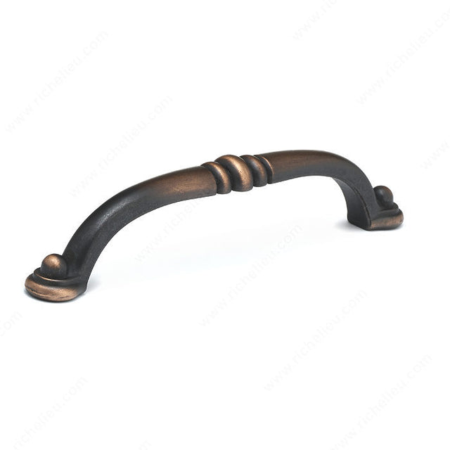 Richelieu BP2373896BORB Traditional Metal Pull - 2373, Brushed Oil-Rubbed Bronze, 3 25/32 in, 4 9/32 in