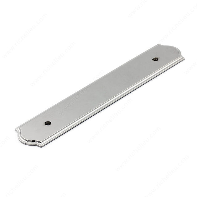 Richelieu BP1040128180 Transitional Metal Backplate for Pull -1040, Polished Nickel, 5 1/32 in, 7 13/32 in