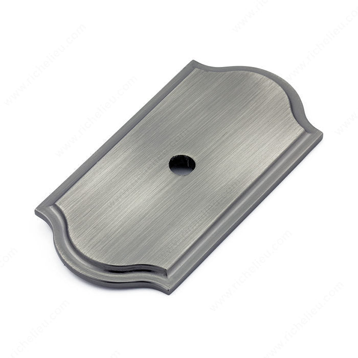 Richelieu BP1040143 Transitional Metal Backplate for Knob - 1040, Antique Nickel